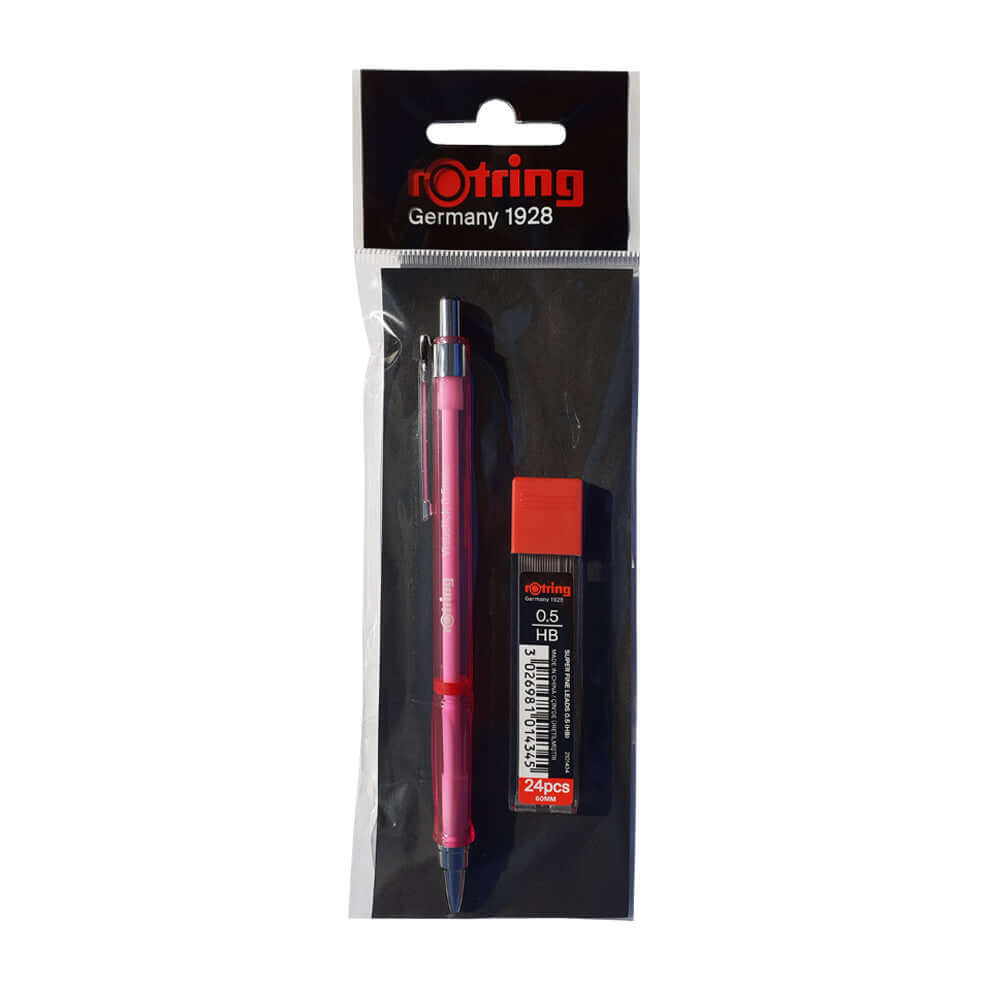 Set creion mecanic Rotring Visuclick 0.5 mm + etui 24 mine, diverse culori Set creion mecanic Rotring Visuclick 0.5 mm + etui 24 mine, diverse culori